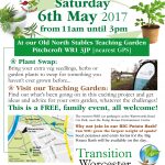 Plant Swap Saturday 6th May 2017 TW Plant Swap poster 2017