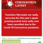 Apple Pressing 2020 – ALL EVENTS CANCELLED TW Apple Press 2020 Covid poster